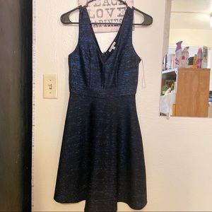 Charlotte Russe sparkly dark blue mini dress